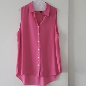 Pink sleeveless shirt